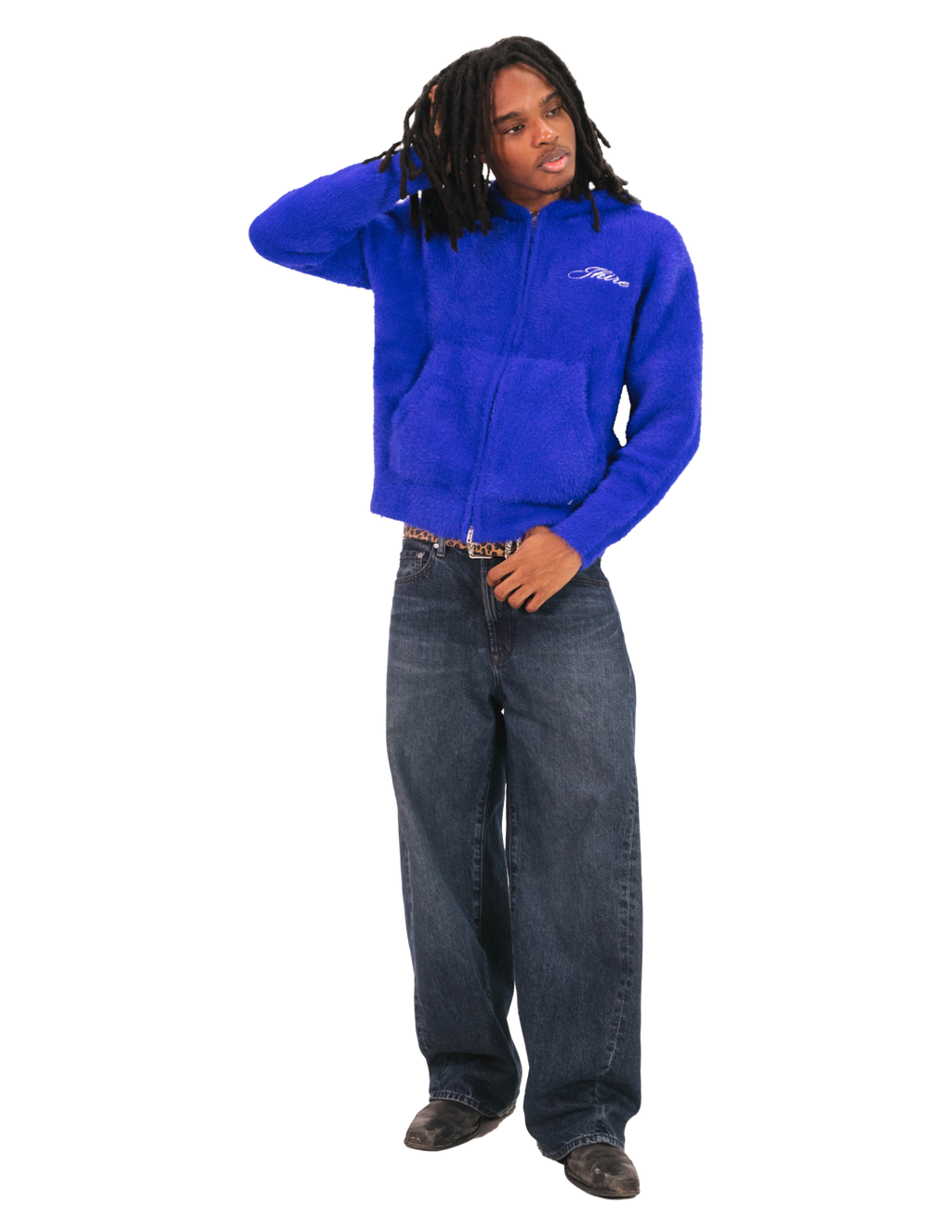 Ragabomi Zip-up Hoodie - Cobalt Blue