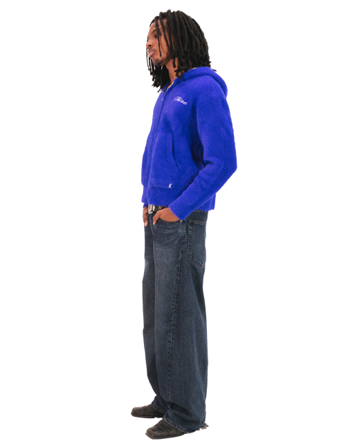 Ragabomi Zip-up Hoodie - Cobalt Blue